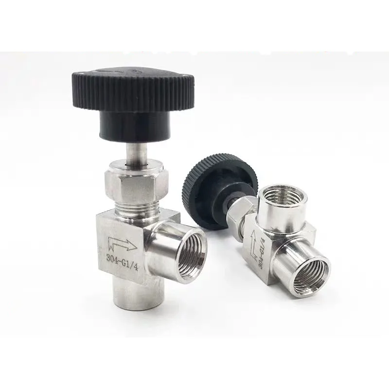 

Регулируемый игольчатый клапан G1/8 ''1/4'' 3/8 "1/2" с внутренней резьбой под прямым углом 90 градусов SS304 для воды, газа, масла