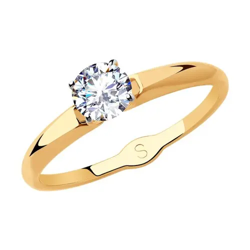 Кольцо SOKOLOV из золота со Swarovski Zirconia