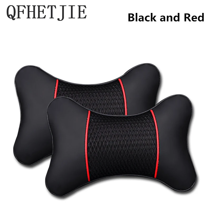 QFHETJIE 2 шт. Автомобильная подушка для шеи четыре цвета двухсторонняя
