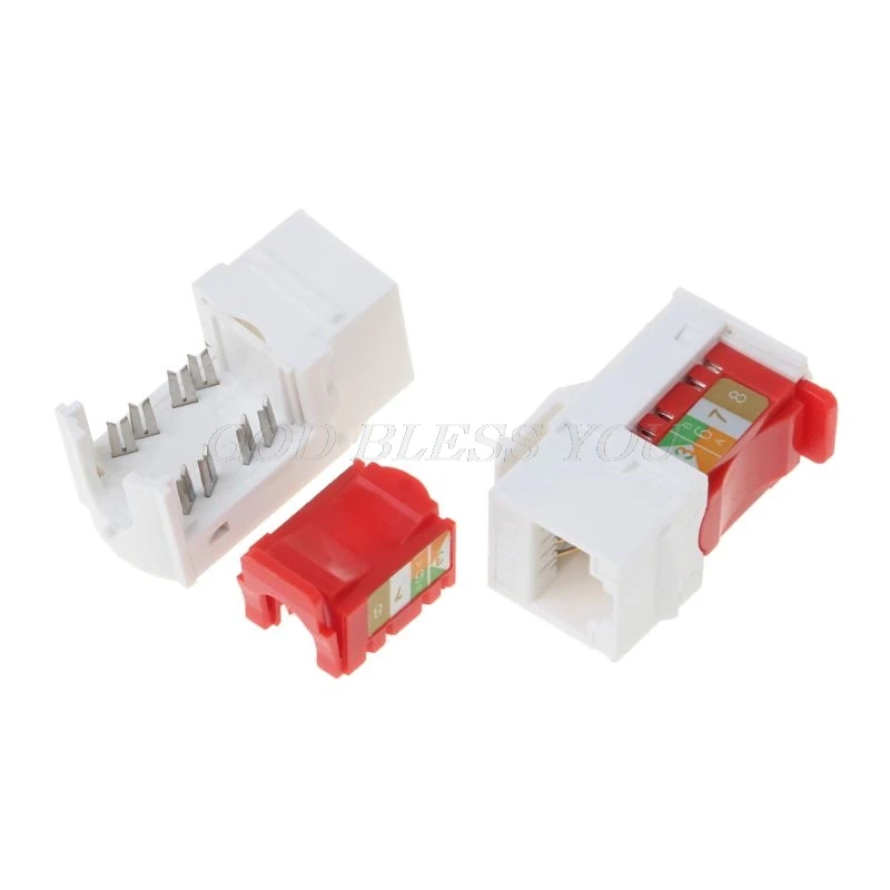 2 шт. CAT6 сетевой модуль информация розетка RJ45 разъем адаптер модуль Разъемы Набор инструментов-бесплатное подключение