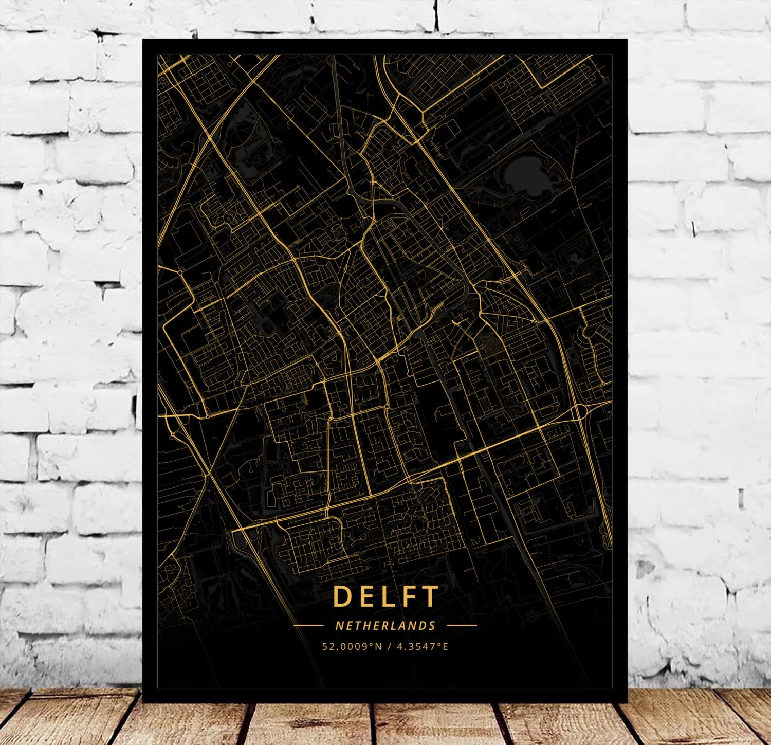 Alkmaar Almere Amersfoort, схипстерский постер Arnhem Breda Delft Deventer Dordrecht Eindhoven Enschede netherland - Цвет: Delft