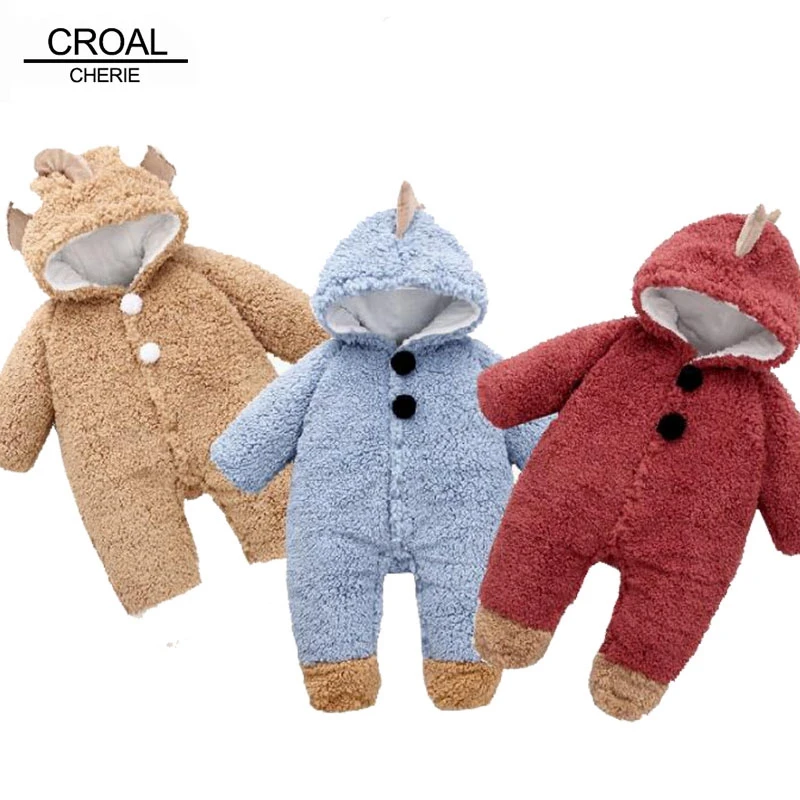 

CROAL CHERIE Winter Baby Romper Lovely Newborn Baby Clothes Baby Girl Boy Jumpsuits Animal Overalls For Kid Long Sleeve Coat