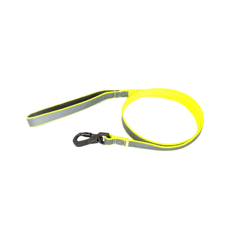 Yellow Tuff Hound высокопрочный поводок для домашних животных модная прочная собачья цепь светоотражающий материал гиена веревка полиэстер - Цвет: Yellow