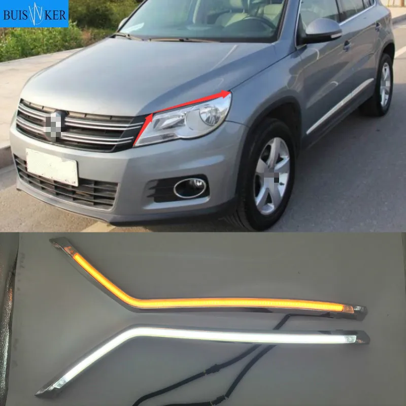 

Светодиодные дневные ходовые огни для Volkswagen Tiguan 2010-2012, 12 В, 2 шт.