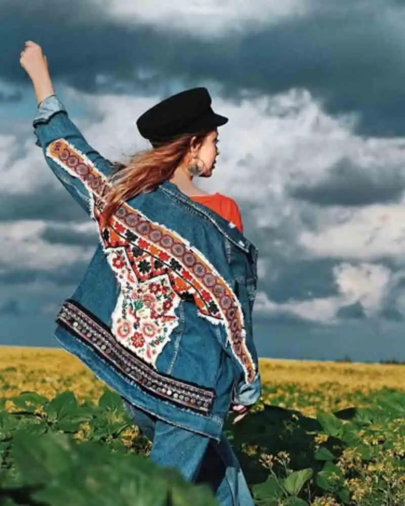 Зимняя куртка YAMDI пальто женское этническое хиппи шикарное Женское женская