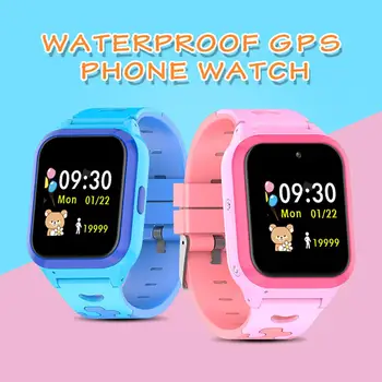 

Children Smart Watch DS60 Sim Card Color Touch GPS+WiFi+LBS Positioning SOS Anti-lost Waterproof for IOS Android for Kids