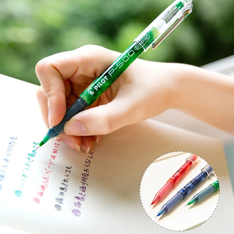 Disposable Plastic Liquid Ink Tank Rollerball Pens, 0.5mm Extra Fine Point  Pens Smooth Writing, Green - China Pen, Roller Pen