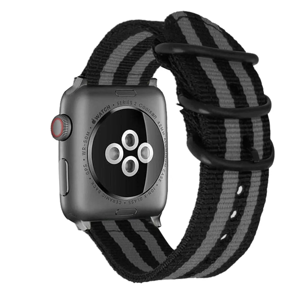 Нейлоновый ремешок для часов apple watch band 44 мм 40 мм IWatch Series 1 2 3 4 ремешок для часов 38 мм 42 мм Браслет apple watch 4 Band