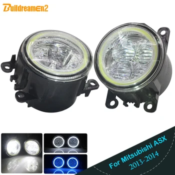 

Buildreamen2 2 Pieces Car 4000LM LED Lamp H11 Fog Light Angel Eye Daytime Running Light DRL 12V For Mitsubishi ASX 2013 2014