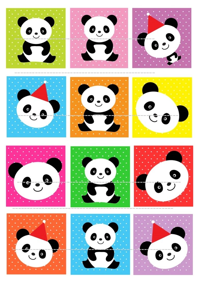 Cute Panda Cake Topper Sticker Wafer Rice Cupcake Cookie Topper Wedding  Birthday Cake Decoration Christmas Party Supply|paper for|paper for  cupcakepaper for cake - AliExpress