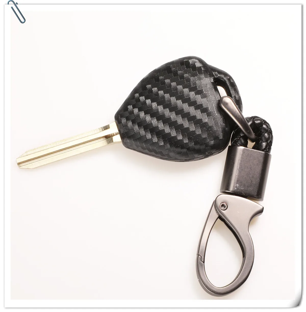 Keyforkess 2/3/4 pulsante in fibra di carbonio copertura chiave a distanza per auto in Silicone per Toyota Camry Corolla Avalon Venza Hilux Vitz Rav4 Fob Case - Hdeab6707290c470694874e36b4a2f7d3M