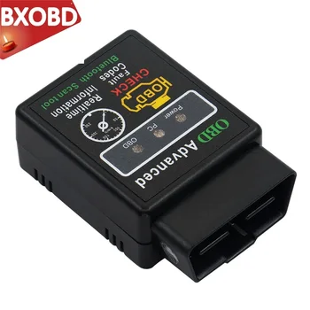 

HHOBD Chip 25K80 Version 1.5 ELM327 HH OBD Advanced OBDII OBD2 bluetooth adapter Mini ELM 327 Auto CAN Wireless Adapter Scanner