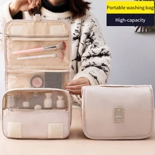 Women's Cosmetic Bag Travel Makeup Bag Toiletries Hanging Organizer For Cosmetics Waterproof Storage Bathroom Wash Bag
