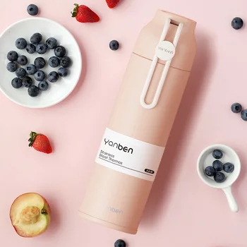 

New Vacuum Flask Thermos 350ml Student Travel Insulated Bottle 304 Stainless Steel Tumlers Water Bottles Eco-frinendly Termos