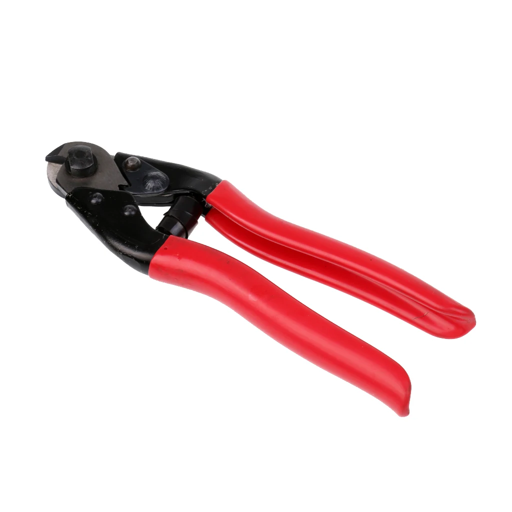 Red Handle Wire Cable Cutting Plier Cutter Stripper for Bike Repair and Electrician Use