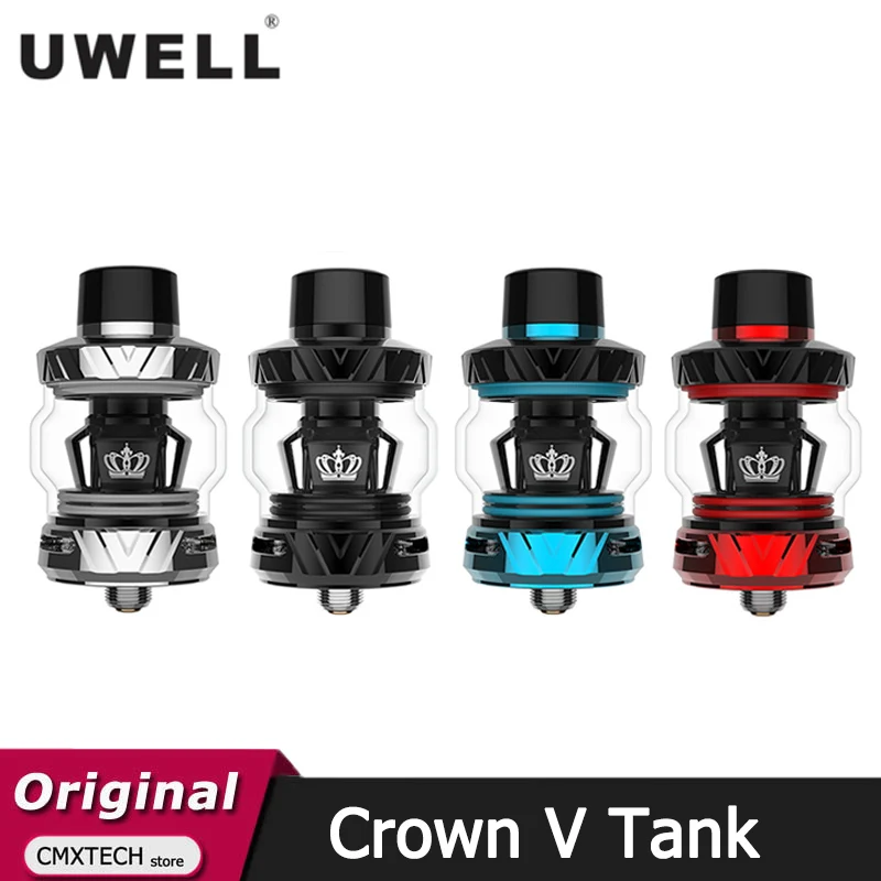 Оригинальный атомайзер Uwell Crown V Tank 5 мл Sub Ohm электронная сигарета вейп Un2