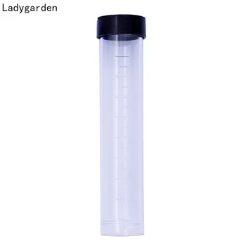 

5PCS Plastic Sample Bottles Mini Clear Storage Vials Case Pill Capsule Storage Containers Jars Test Tube Pot Home Storage Boxes