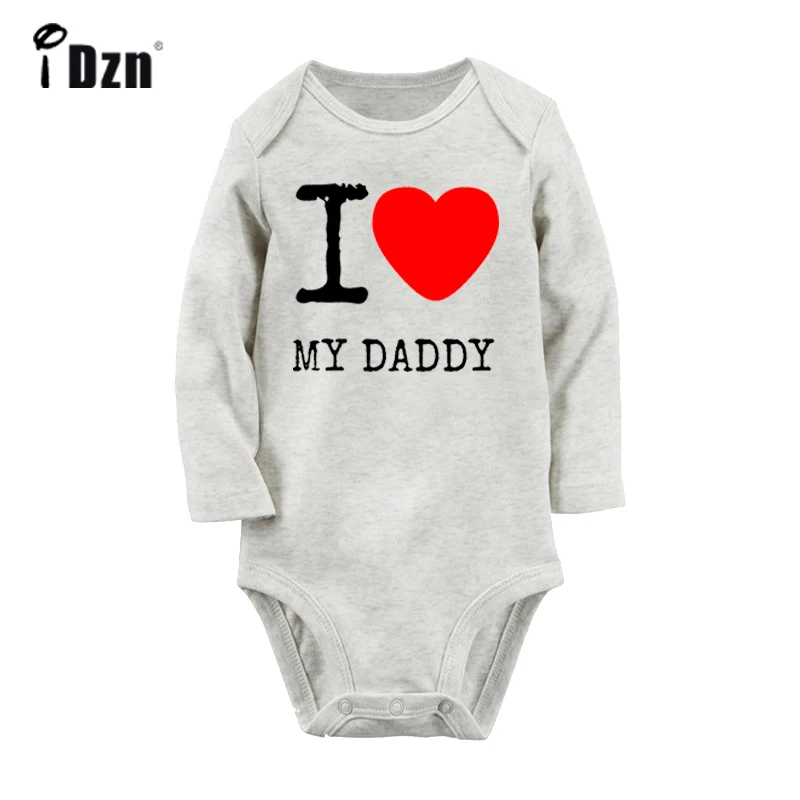 Выбирайте боди для новорожденных с надписью «Love best friend I Love My Daddy»; комбинезон с длинными рукавами для малышей; хлопковая одежда в подарок - Цвет: YbBaby2286GC