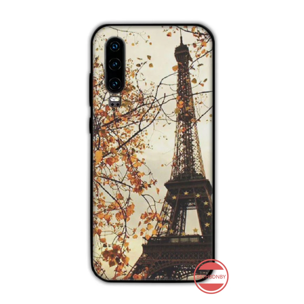 Eiffel Tower building  Paris Soft Shell Phone Case Capa Funda For Huawei P9 P10 P20 P30 Lite 2016 2017 2019 plus pro P smart huawei silicone case