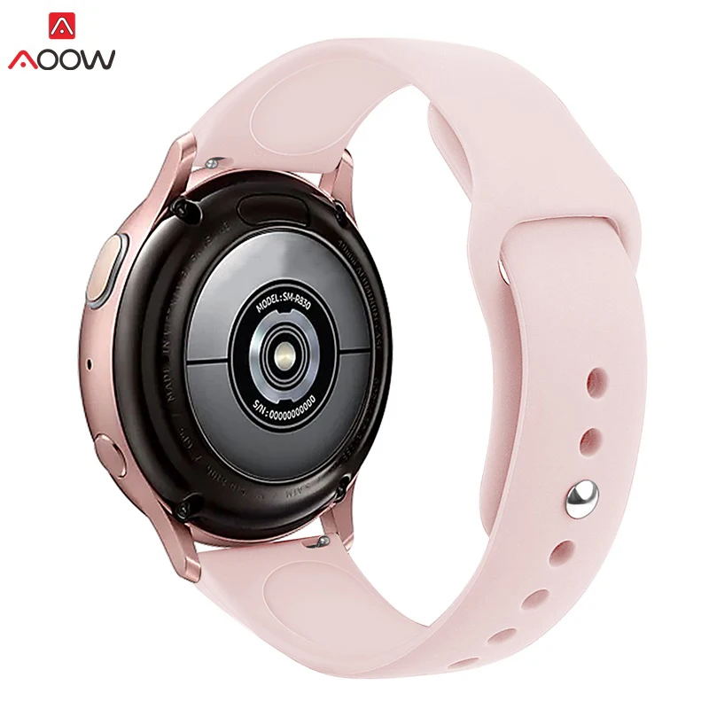 Силиконовые ремешки для часов для samsung Galaxy Watch Active 42 мм 46 мм браслет для gear S2 S3 Huami Amazfit 20 мм 22 мм ремешок для часов