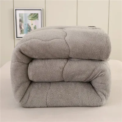 100% agnello Cashmere Perfect Feeling piumini trapuntati spessi caldi singoli doppi trapunte invernali Full Twin Queen Size