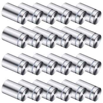 

50 Packs Sign Standoff Screws Advertising Screws Stainless Steel Wall Standoff Mounts Glass Acrylic Nail for Glass Artwork and S