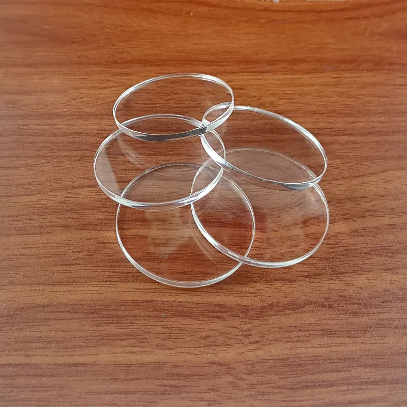 Disque acrylique transparent vierge, taille découpée au laser personnalisée  en usine avec trou de 25mm, bijoux d'art, forme circulaire ronde, 50 pièces  - AliExpress