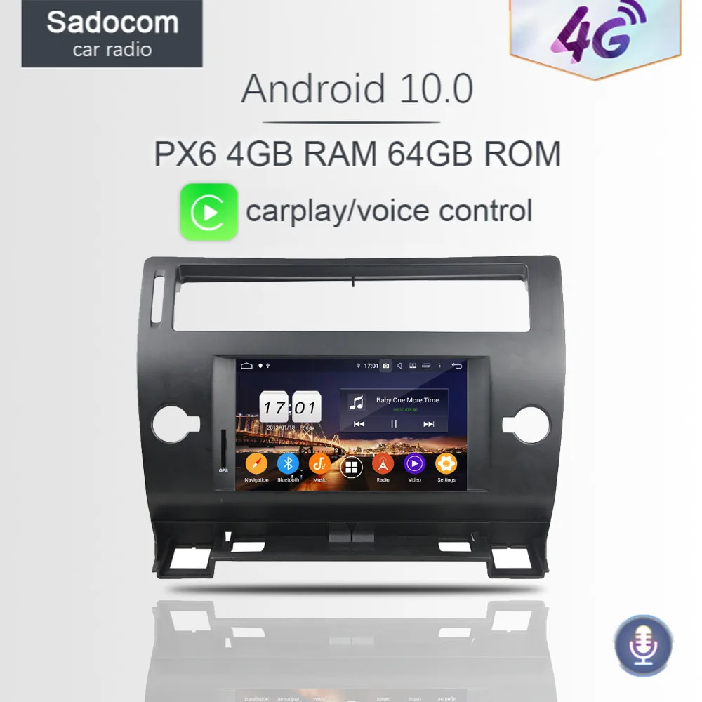 DSP ips Android 9 0 4G + 64G Автомобильный dvd плеер gps ГЛОНАСС автомобильное радио Wi Fi LTE Bluetooth 4