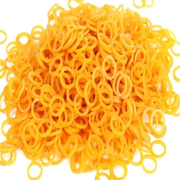 

12mm size yellow new hair rubber emulsion elastic force Stretch Bundle rubber bands