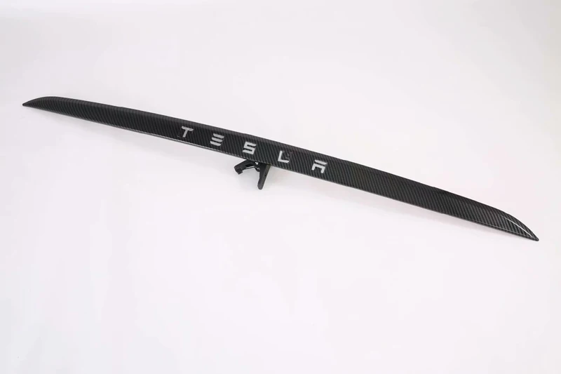 Для Tesla модель X автомобильные аксессуары из углеродного волокна Стиль задняя дверь багажника Крышка отделка багажника Гарнир