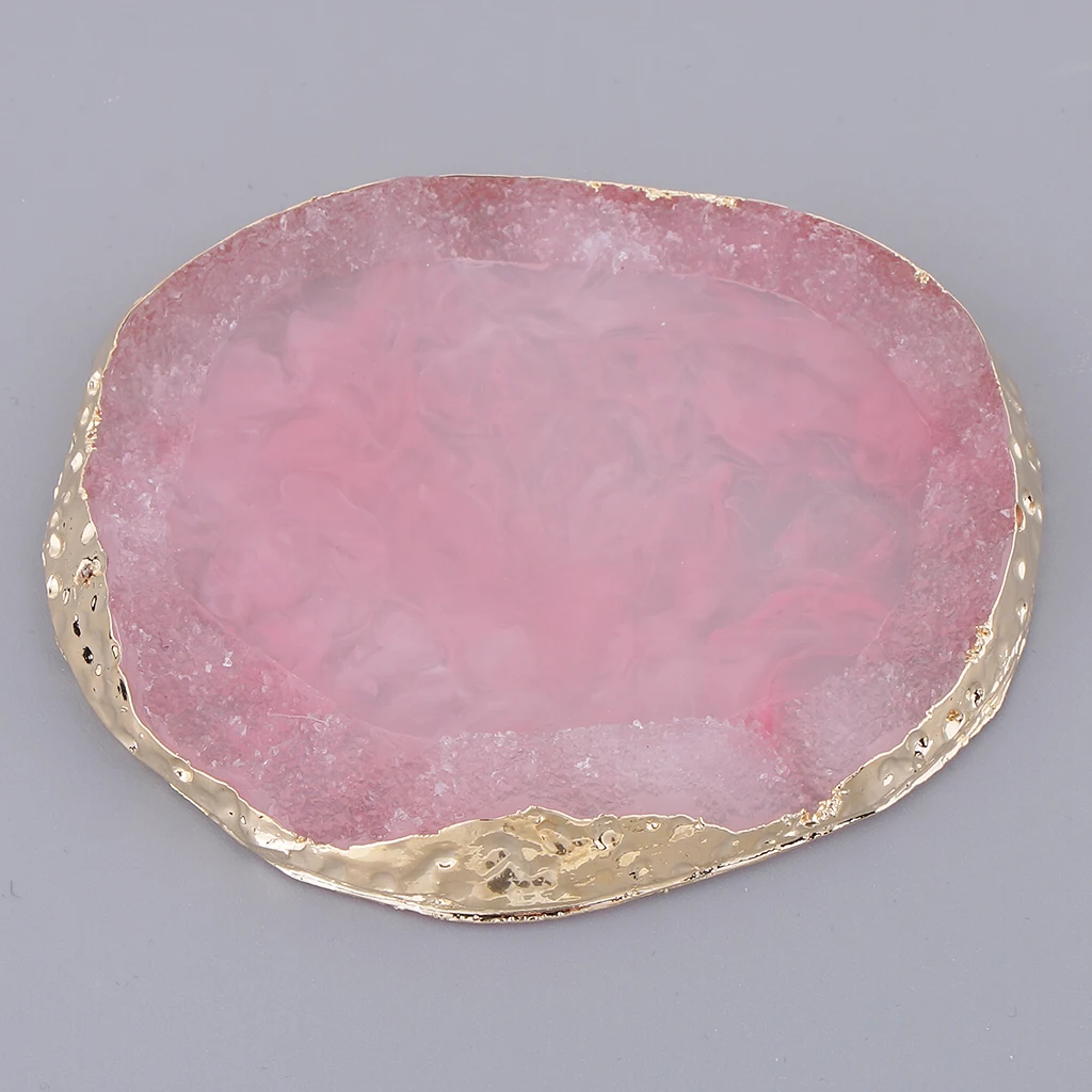 Nail Art Palette-Coffee Bar Decorations- Drink Coaster- Cup Mat Imitation Agate Pad For Jewelry Display Color Mixing Plate