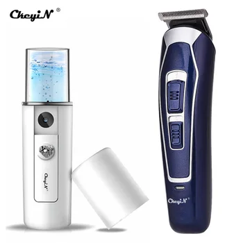 

CkeyiN Professional Trimmer Men's Beard Cutter Cutting Machine USB Charging Wireless Clipper+Rechargeable Water Sprayer