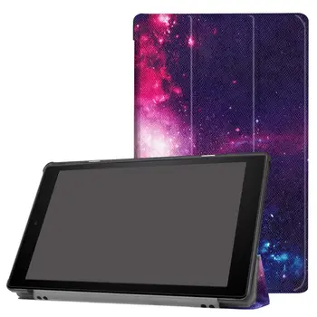 

Smart Flip Stand PU Leather Tablet Case for Amazon Fire HD 10 HD10 2017 10.1 inch Cover with Auto Sleep wake function +FilmPen