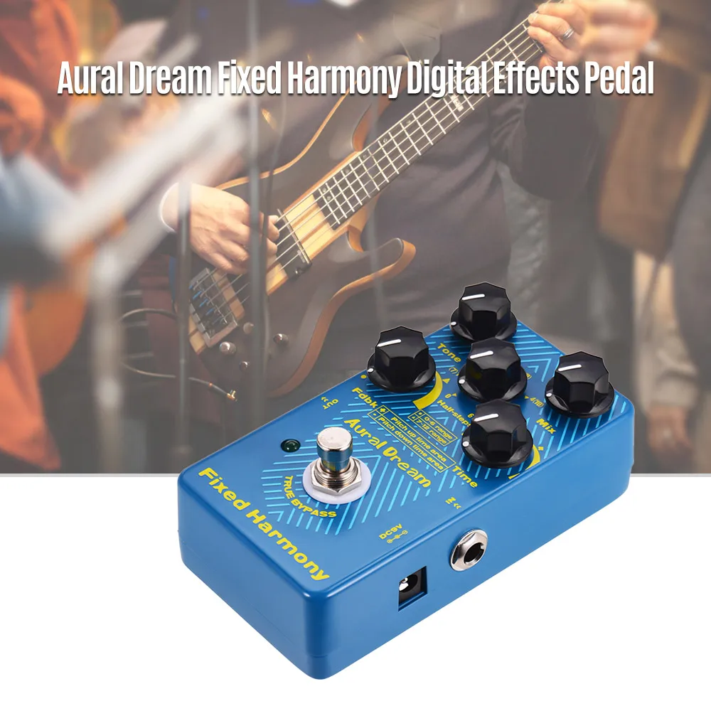 Aural Dream фиксированная гармония цифровая гитара Эффекты педаль из алюминиевого сплава оболочки истинный обход одиночные эффекты аксессуары для гитары