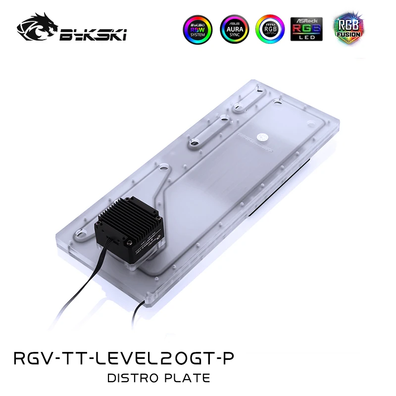 BYKSKI Distro пластина для Thermaltake LEVEL20 GT PC чехол резервуар воды водяного охлаждения RGV TT