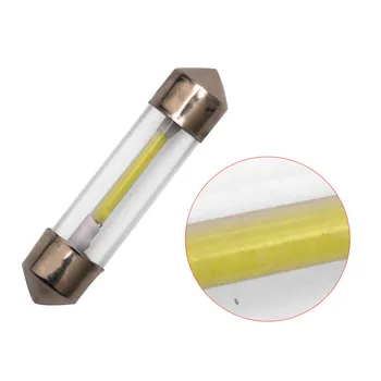 

10Pcs Stainless Steel Bull 31mm 36mm 39mm 41mm Cob Plate Light 12V Tail Lamp License Plate Work Lamp White