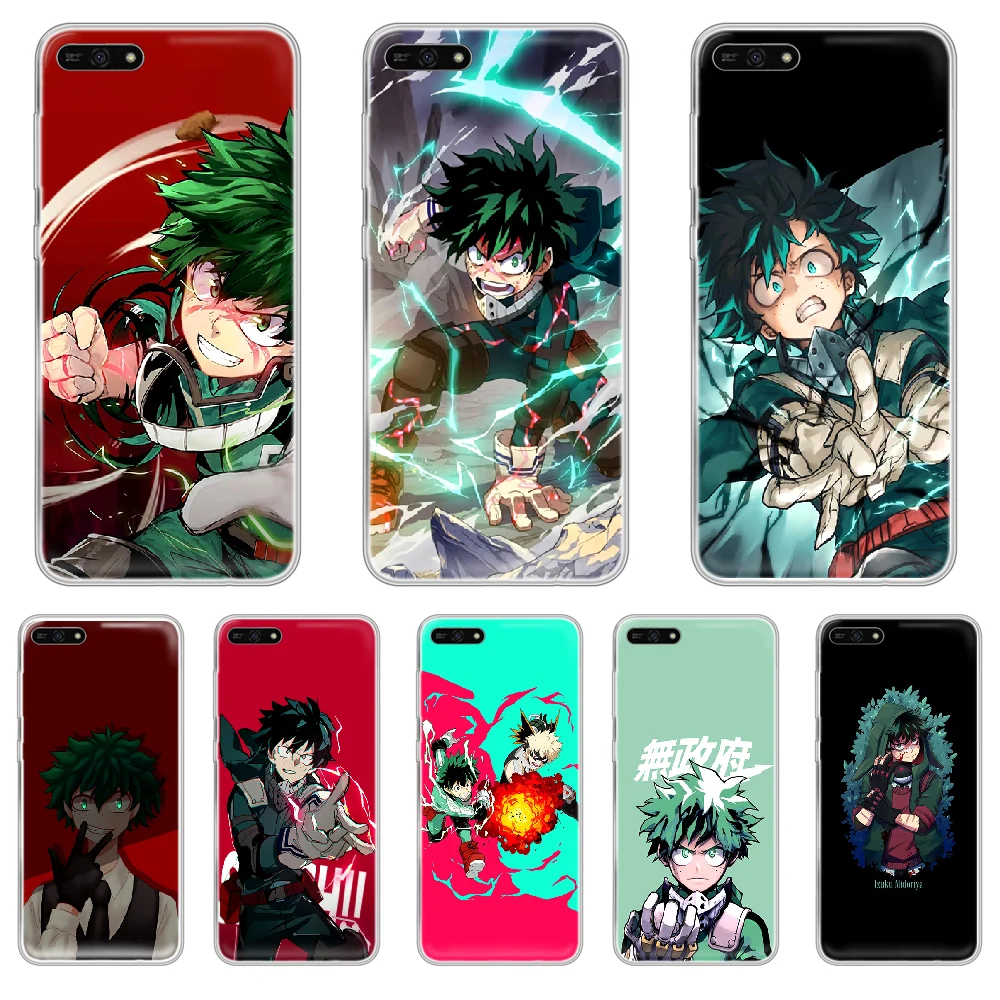 Чехол для телефона my hero Midoriya Izuku deku корпус HUAWEI honor mate 8 9 10 20 30 A S X i pro lite прозрачный