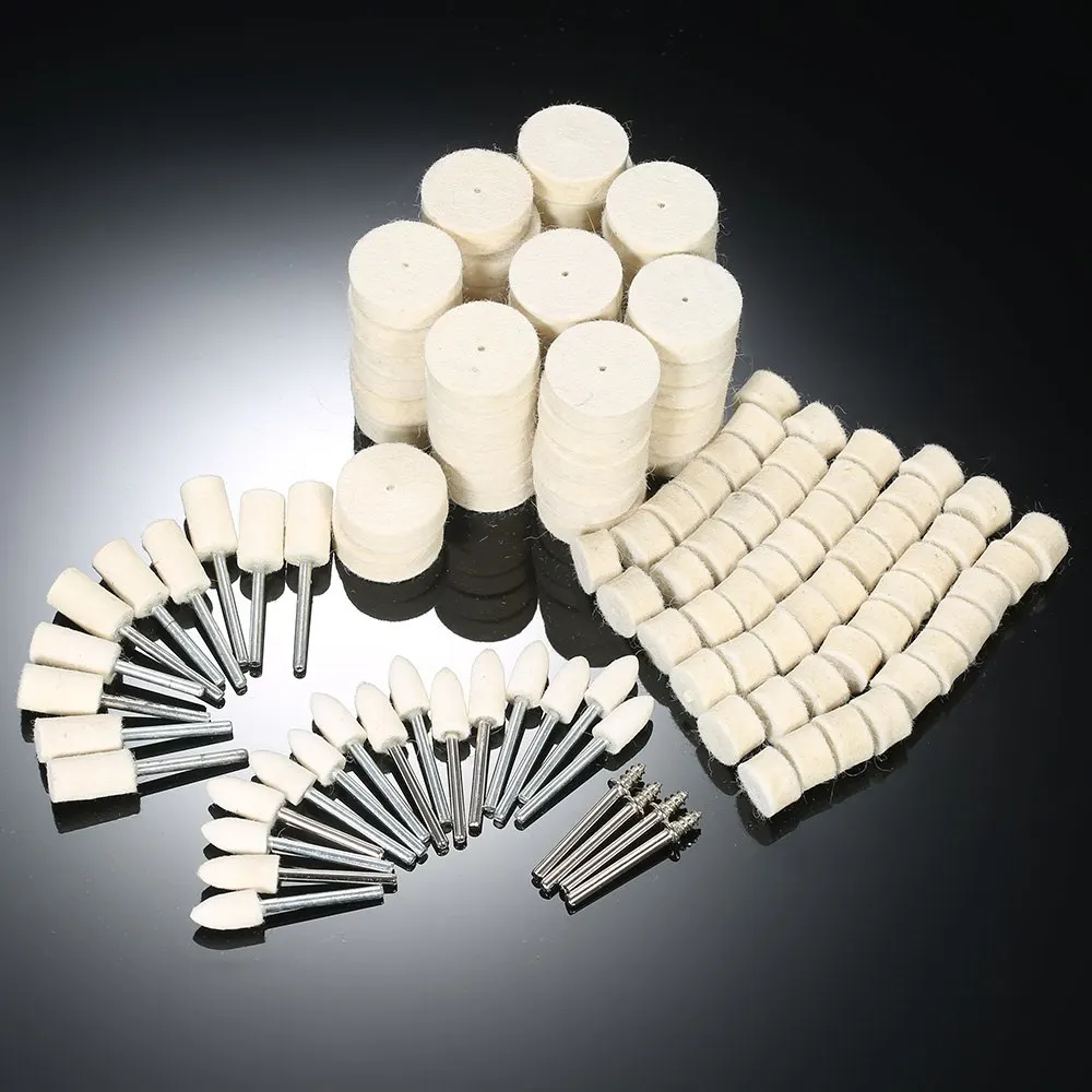 

129Pcs Polishing Wheel Accessories Polishing Tools Wool Felt Metal Surface Buffing Polishing Wheel for Rotary Tool