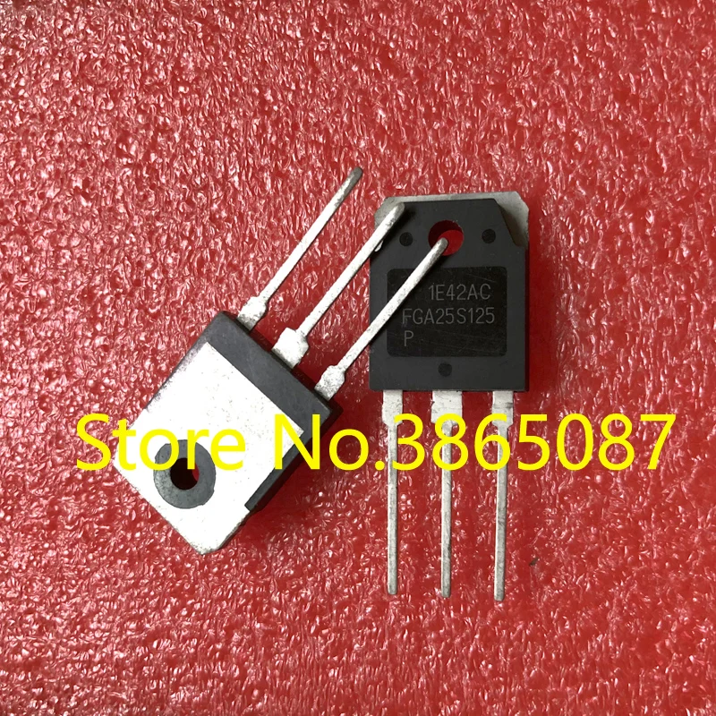 Tubo de energia igbt fga25s125 embutido, transistor igbt, 20 cabeças