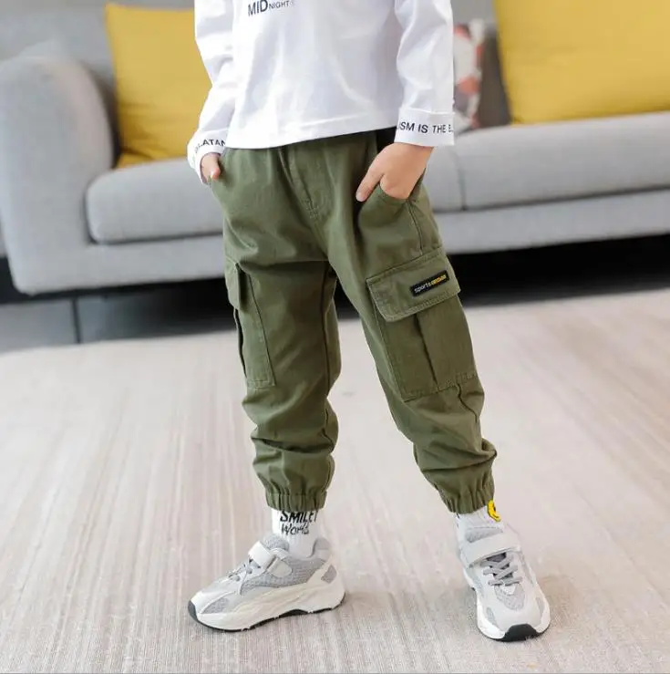 style 1 Коллекция года, осенние детские штаны хлопковые комбинезоны для мальчиков детская повседневная детская одежда для детей возрастом от 2 до 6 лет - Цвет: style 1