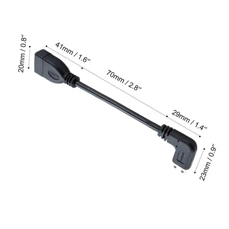 Мини-hdmi-кабель Hdmi кабель 0 5Ft 90 градусов под прямым углом Mini Hdmi