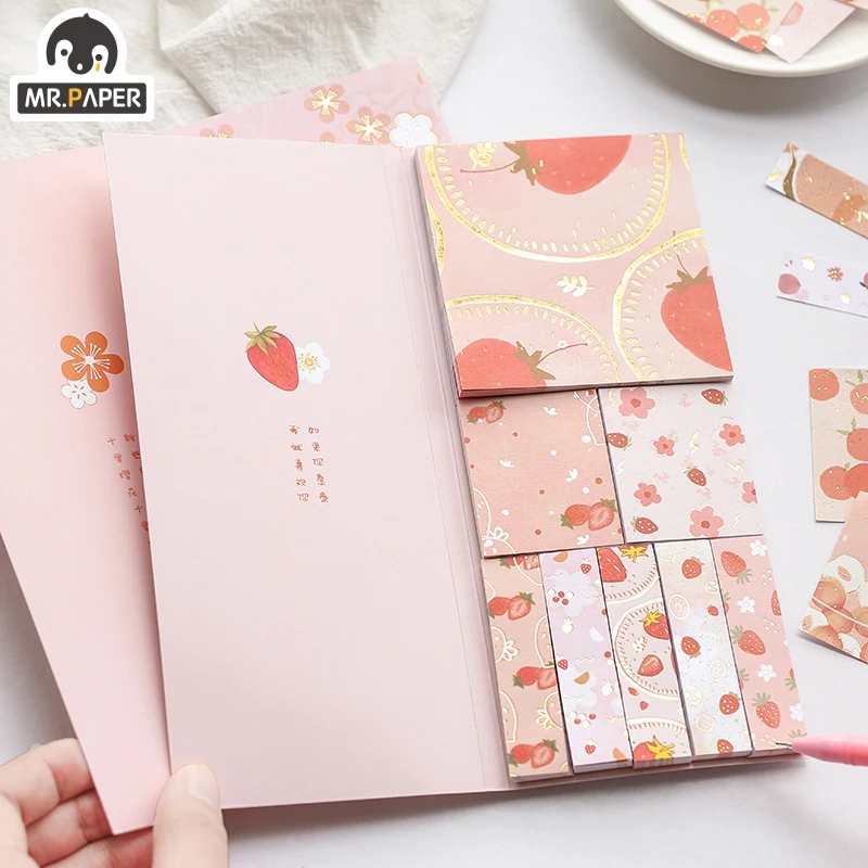 Mr.Paper 240 шт./лот 4 вида конструкций японский Розовый Вишневый фруктовый клубничный