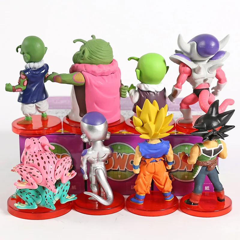 Dragon Ball Super WCF DWC Goku Gohan Bulma Krillin Kaio Bubbles Ox-King Chichi Pilaf Shu Mai ПВХ Фигурки игрушки 8 шт./компл
