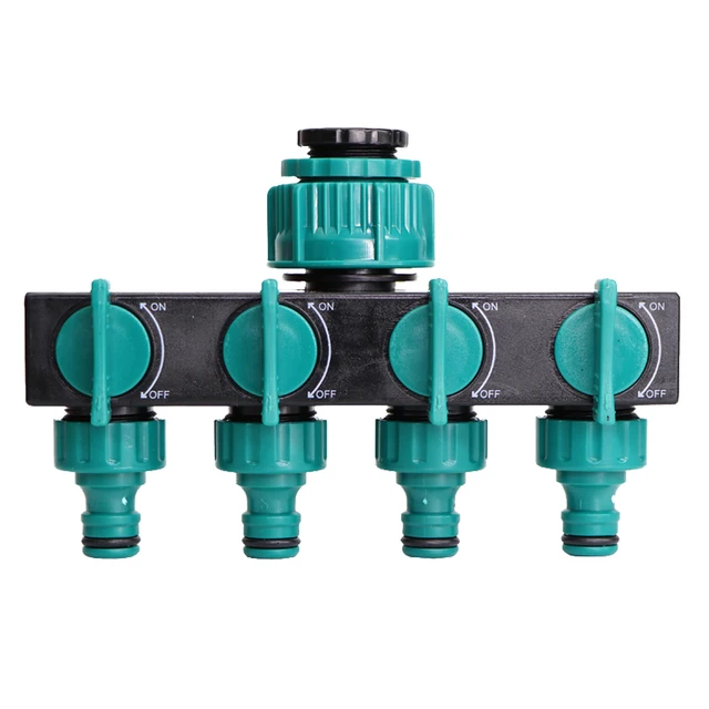1 Beállított Négyirányú Vízcsövek Osztó Kerti Öntözés 4/7 Vagy 8/11 16 Mm -Es Tömlőcsatlakozó -Készlet Üvegházhatású Gyümölcsös Öntözőkészülékek - Image 5