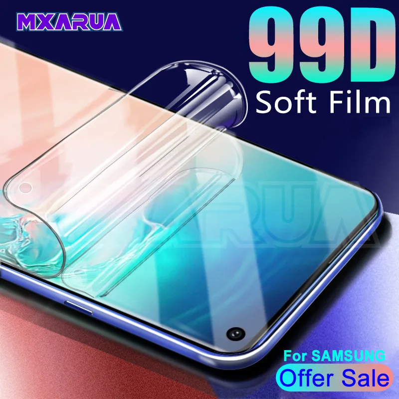 

Hydrogel Film Screen Protector For Samsung Galaxy S10 S9 S8 Plus S10e Note 10 Pro 9 8 S7 Edge Screen Protective Protection Film
