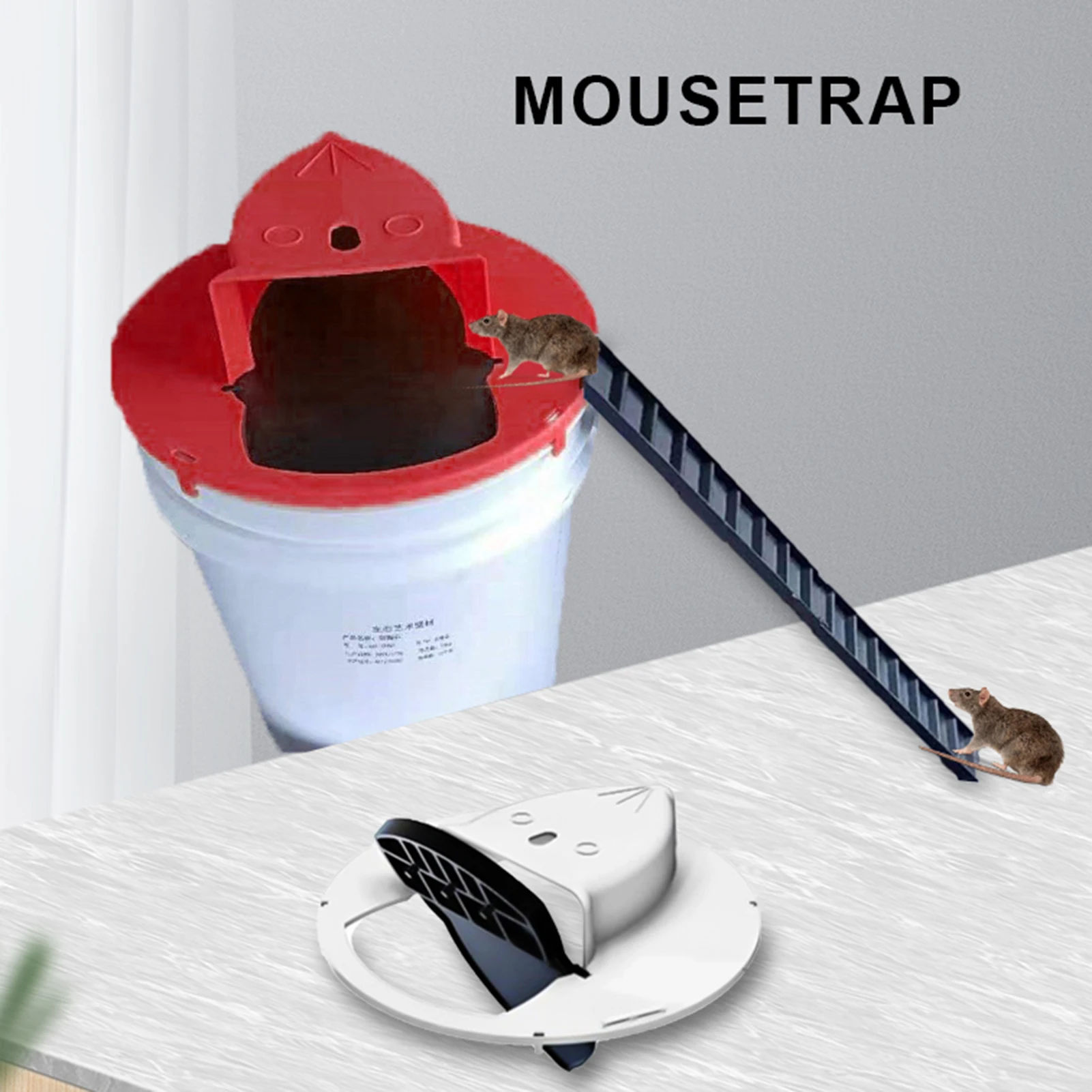 Умная откидная и скользящая крышка-ведро для мыши ловушка с автоматическим