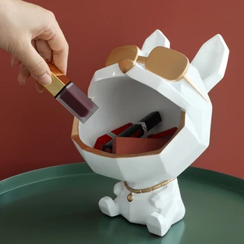 

Organizers Storage Dog Big Mouth Storage Box Home Decor Ornamental Resin Art Sculptures Figurines Home Decor Decorative Gift S