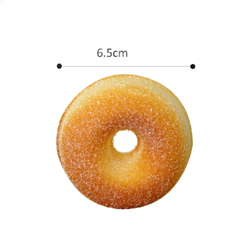 Simulation donuts soft kitchen decoration fake bread set gourmet photography props children's photography model toys food model food photography props kitchen food toys bread food model donut photography props