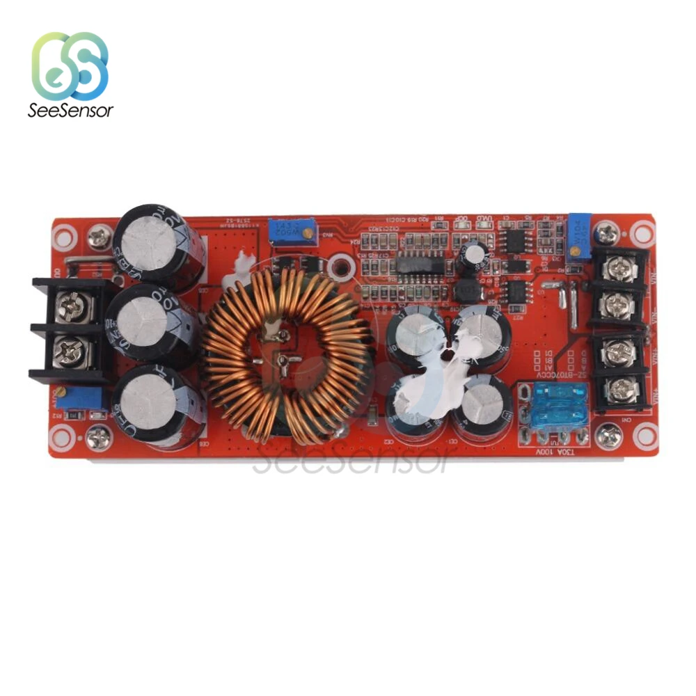 DC 1200 Вт 20A DC-DC повышающий преобразователь модуль питания 8-60 в до 12-80 в с радиатором