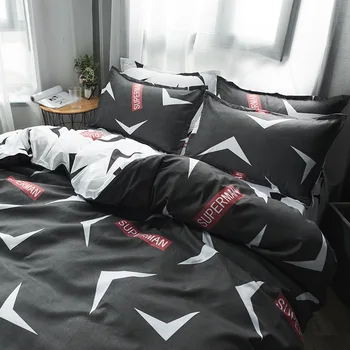 

Printed Duvet Cover Set Beding Set 4 Pieces 1 Quilt Cover 1 Flat Sheet 2 Pillowcase